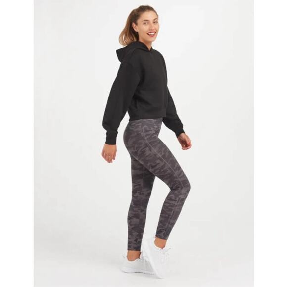 SPANX Look at Me Now Seamless Leggings Heather Camo Wide Waistband NEW Size XS - Picture 3 of 9